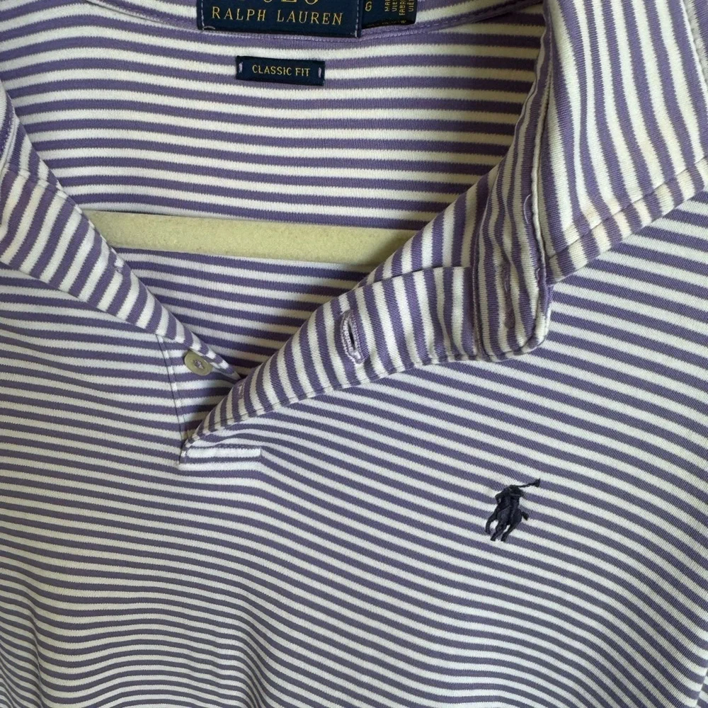 Polo by Ralph Lauren Men's White Striped Shirt